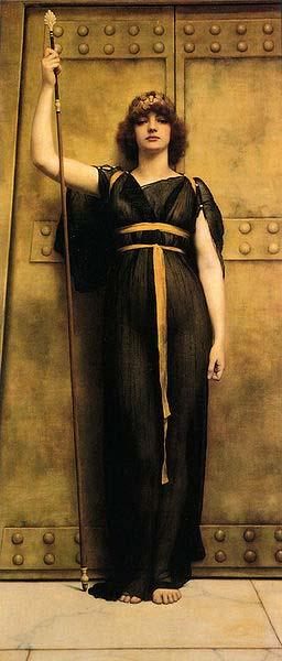 John William Godward A Priestess Germany oil painting art